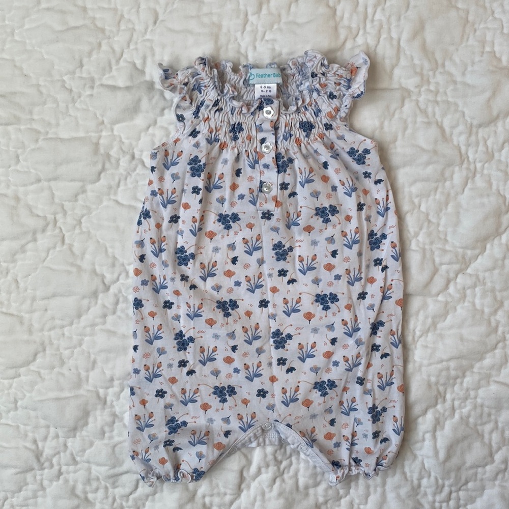 Feather Baby romper